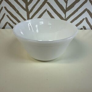 Vintage Fire King Oven Ware Small Milk Glass Bowl 6”Made in USA